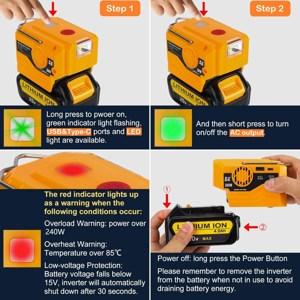 AC 110~220V Inverter Generator - Outdoor Power Adapter บทวิจารณ์และราคา