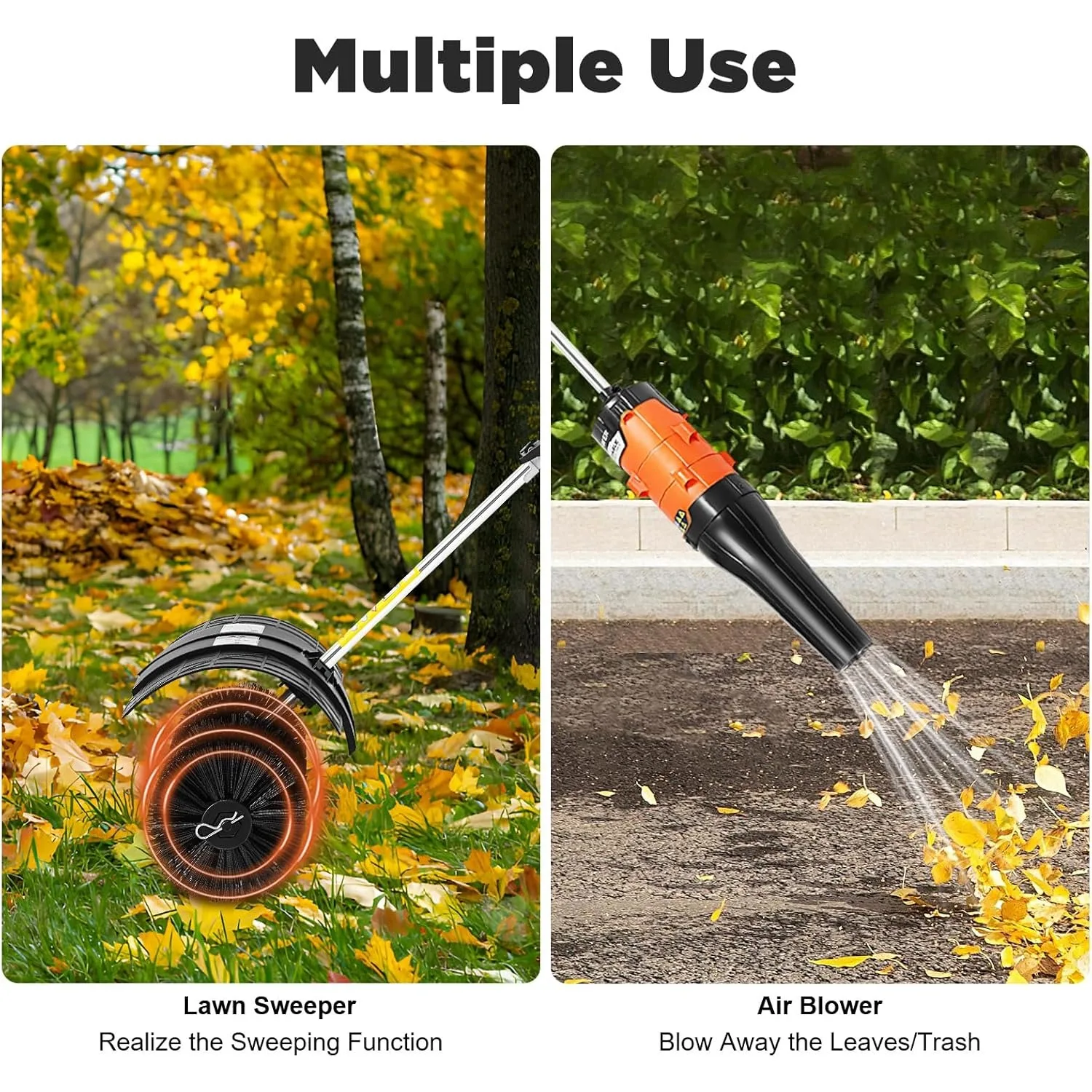 CNCEST 52CC 2.3HP Sweeper Broo - Outdoor Power Broom บทวิจารณ์และราคา