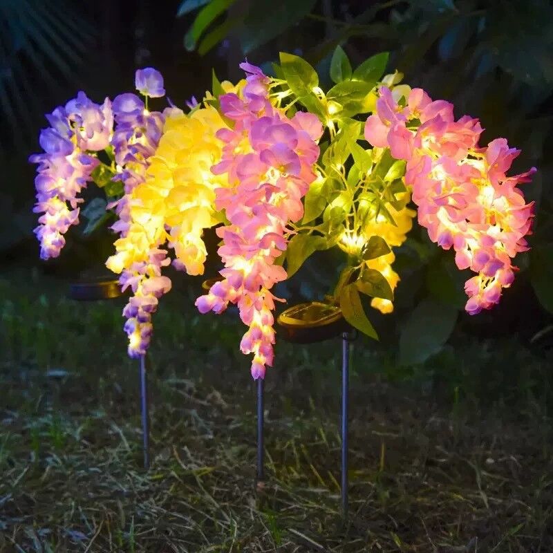 1PC Solar Powered Wisteria Sta - Outdoor Yard Power Stake บทวิจารณ์และราคา