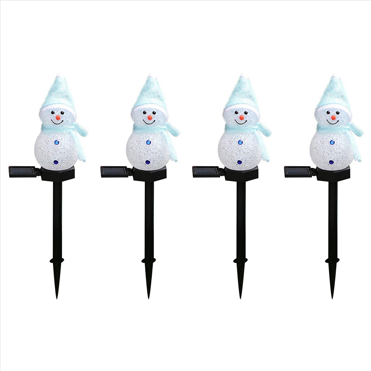 KYCOR-4X Snowman Solar Lights  - Outdoor Solar Power Xmas Lights บทวิจารณ์และราคา