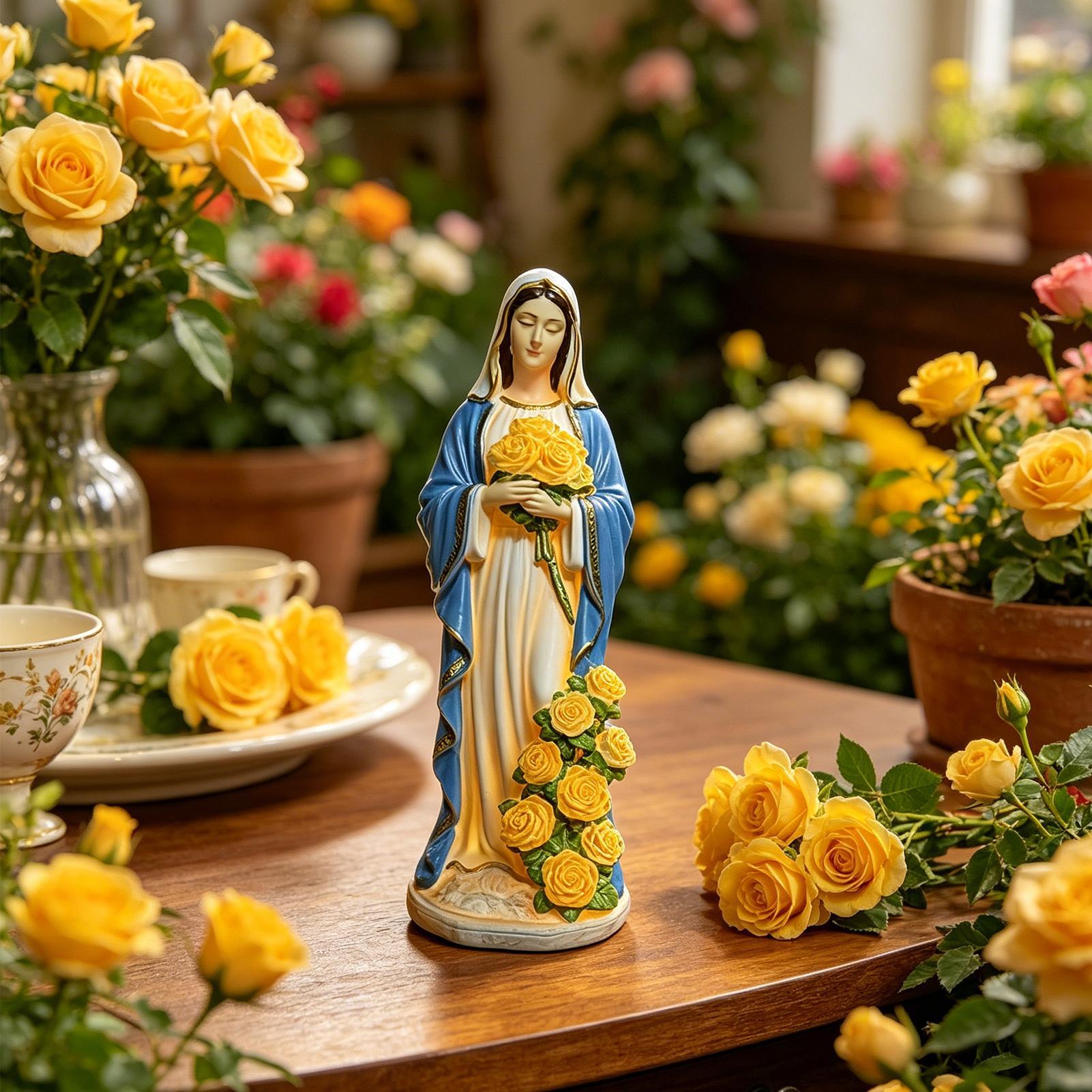 Solar Virgin Mary Statue Outdo - Outdoor Power For Lights บทวิจารณ์และราคา