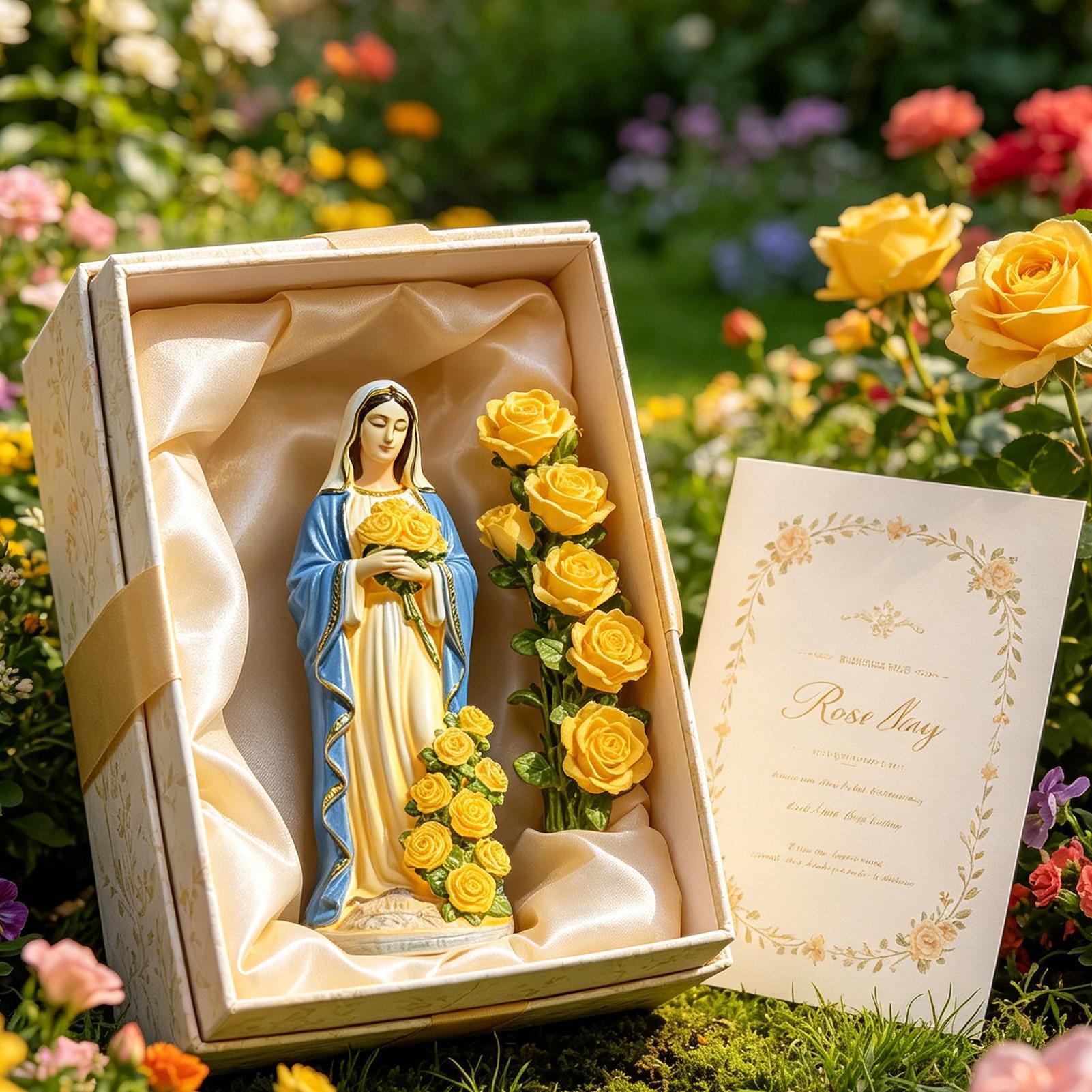 Solar Virgin Mary Statue Outdo - Outdoor Power For Lights บทวิจารณ์และราคา