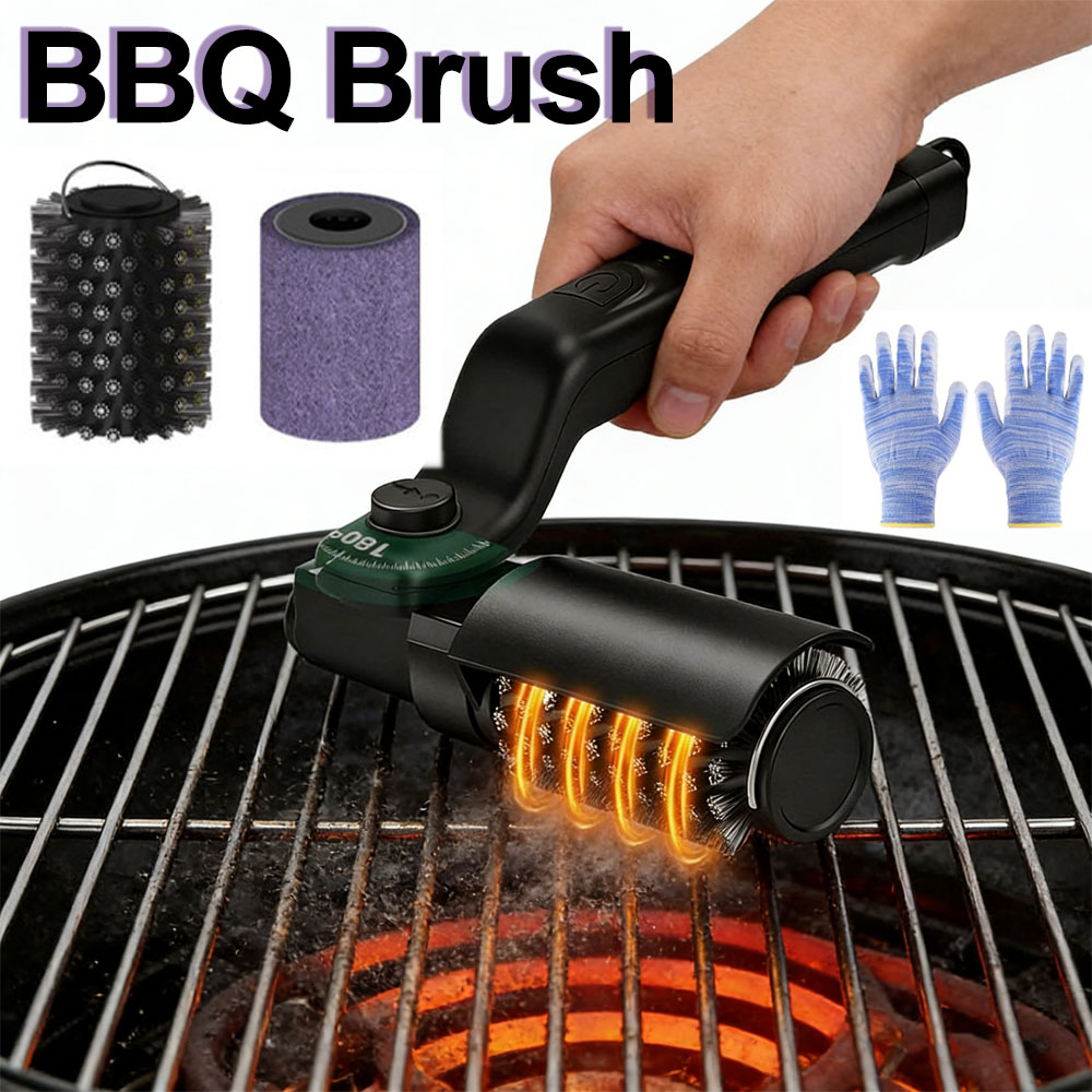 Electric Grill Brush Rechargea - Outdoor Power Grill บทวิจารณ์และราคา