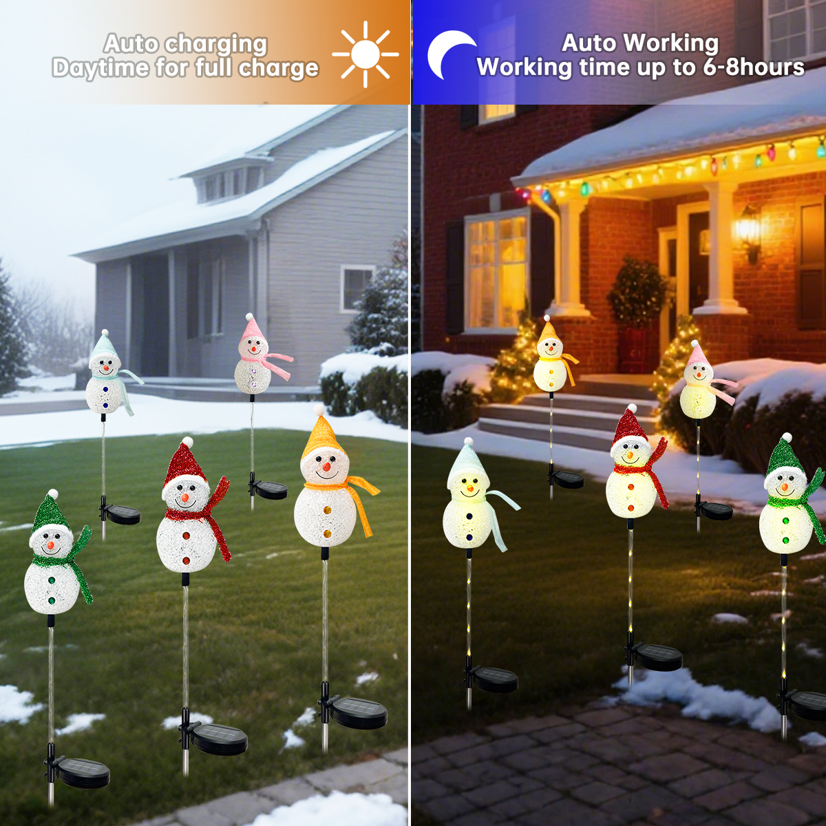 1PC Solar Powered Christmas Sn - Outdoor Solar Power Xmas Lights บทวิจารณ์และราคา