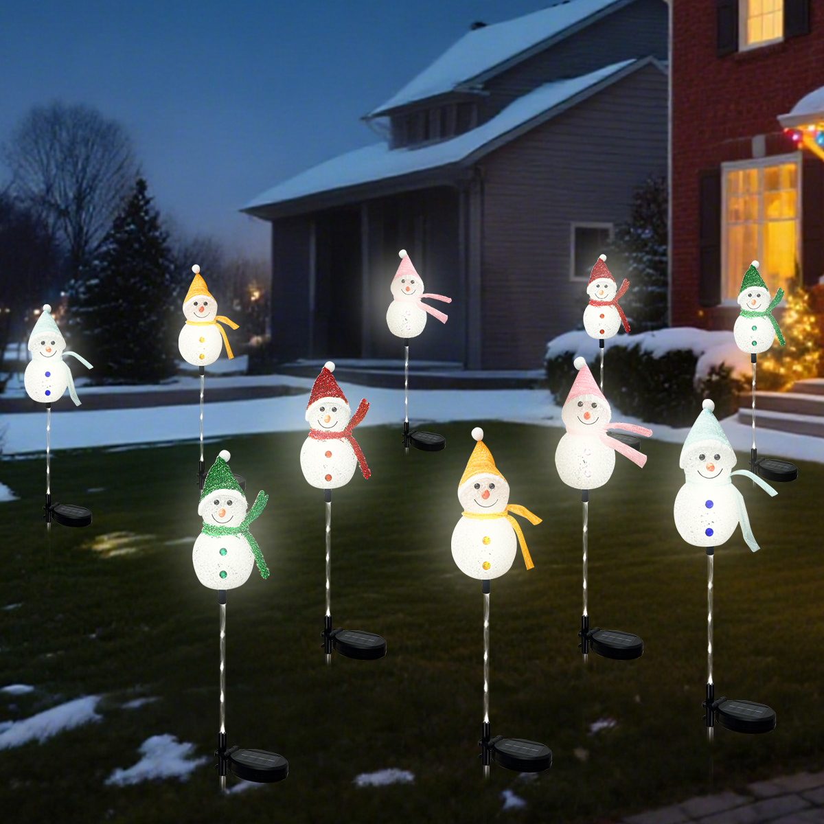 1PC Solar Powered Christmas Sn - Outdoor Solar Power Xmas Lights บทวิจารณ์และราคา