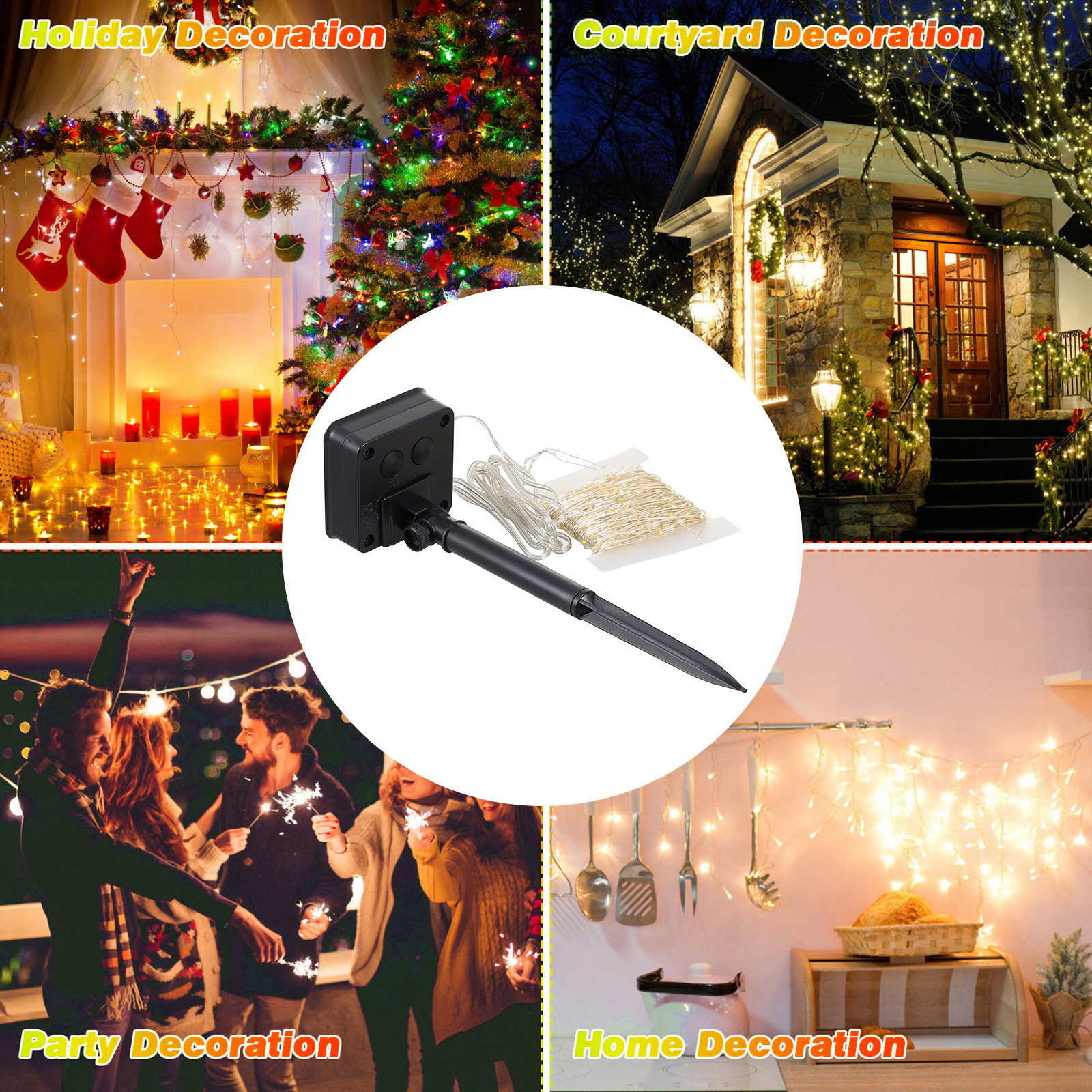 Solar String Lights Outdoor Le - Outdoor Solar Power Xmas Lights บทวิจารณ์และราคา